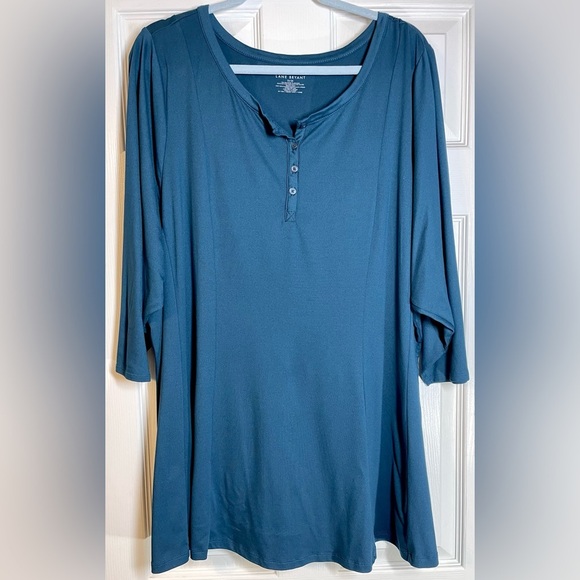 LANE BRYANT Women's Plus Size 3/4" Sleeve Swing
Top Size 26/28 - Picture 1 of 5